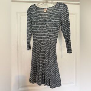 Mossimo Supply Co. Navy Striped Dress